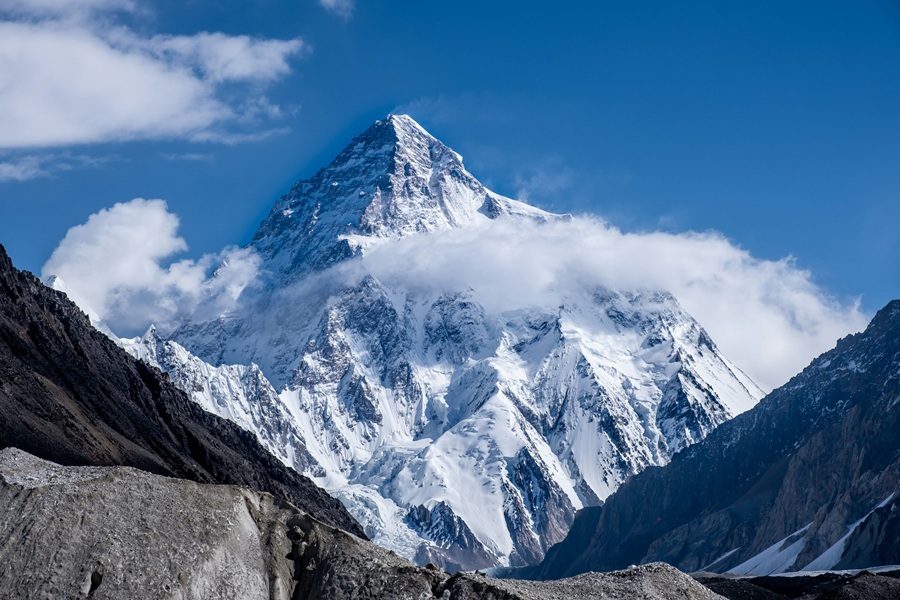 K2 mountain in Pakistan – world's second-highest peak in the Karakoram Range