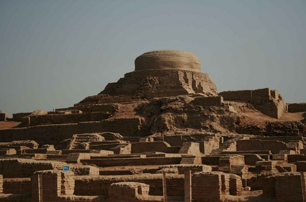 uins of Mohenjo Daro, an ancient Indus Valley civilization site in Sindh, Pakistan
