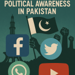 Visual representation of social media platforms influencing political awareness in Pakistan