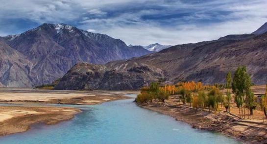 Khaplu Valley: Majestic landscapes and historic Khaplu Fort set against the rugged mountains of Gilgit-Baltistan.