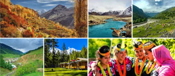 Scenic landscapes of Pakistan's hidden tourist gems, featuring pristine lakes, valleys, and historic sites.
