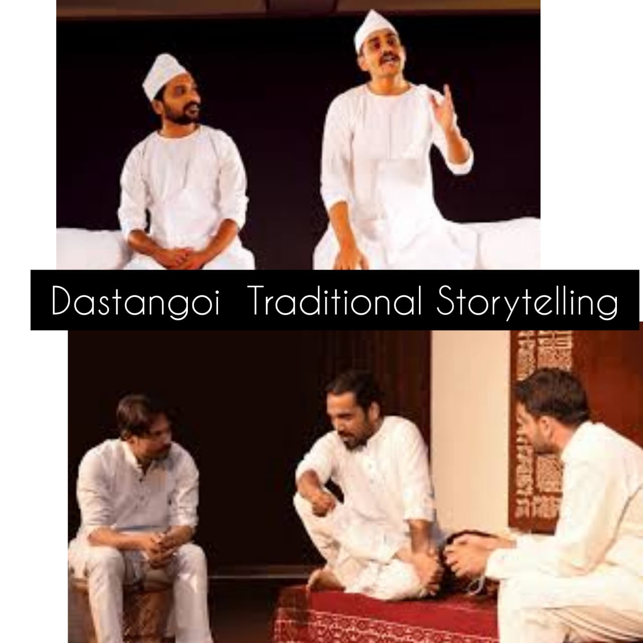 Pakistani elder performing traditional dastangoi