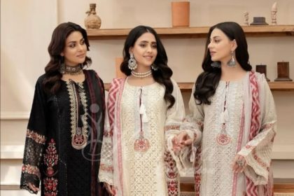 Group of men and women in traditional and modern Eid outfits 2025 inspired by heritage