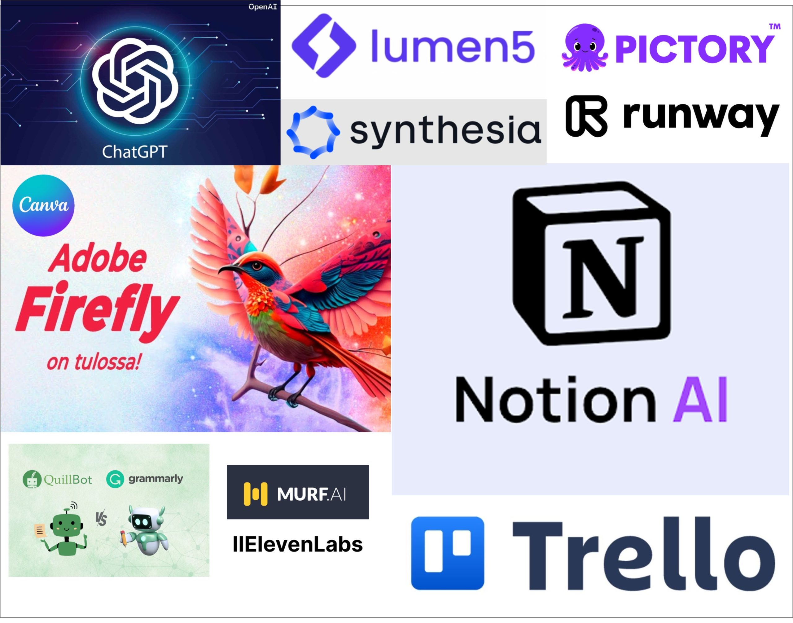 Collage of Pakistani professionals using AI tools for writing, design, and remote work