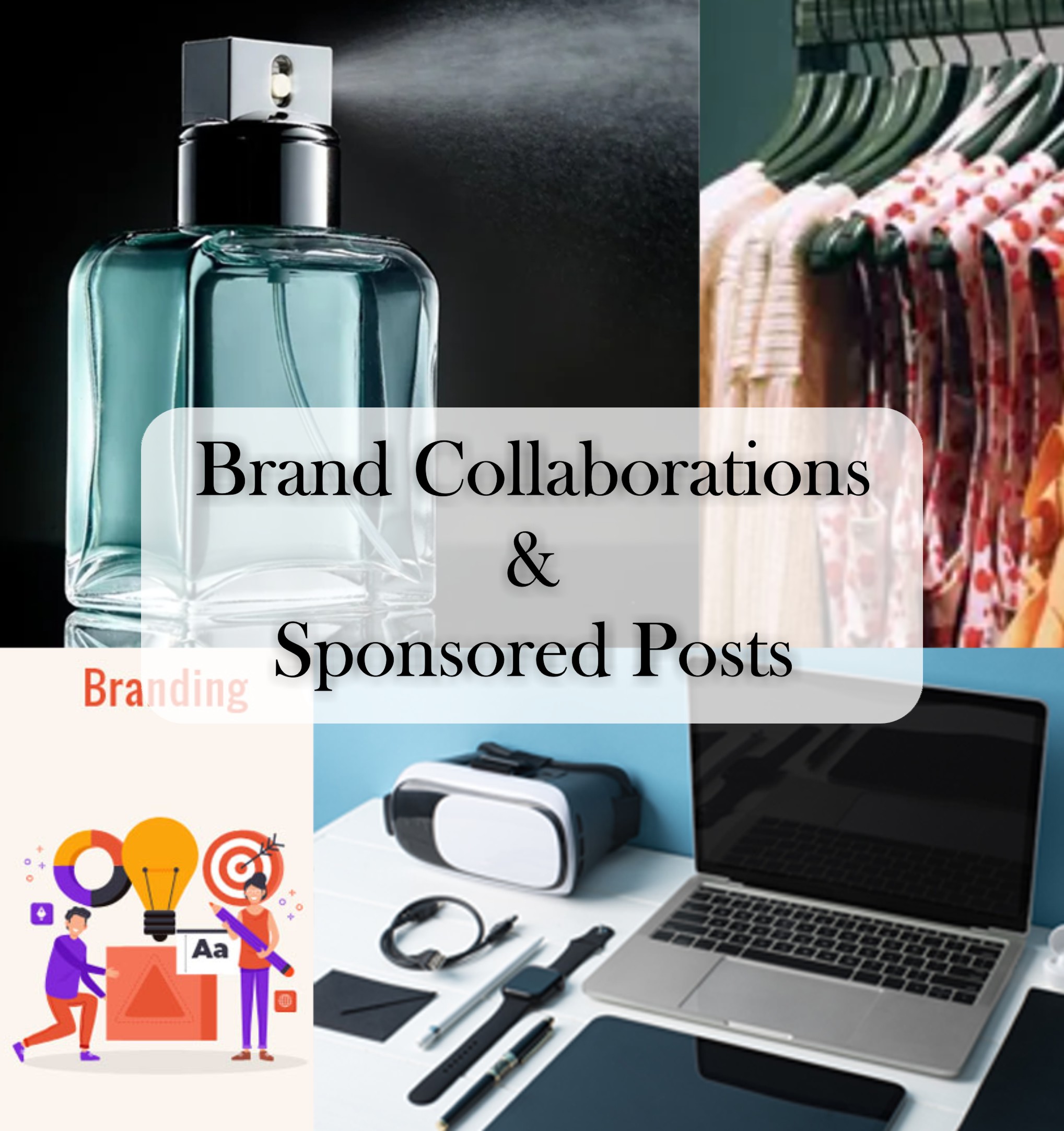 Product icons orbiting a TikTok logo symbolizing influencer brand deals