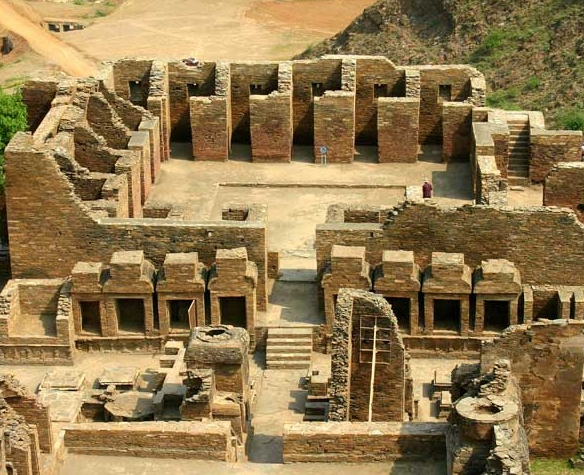 Buddhist stupas and sculptures from the Gandhara Civilization.