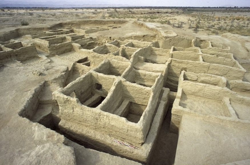 Excavation site of Mehrgarh, the oldest known farming village in South Asia.