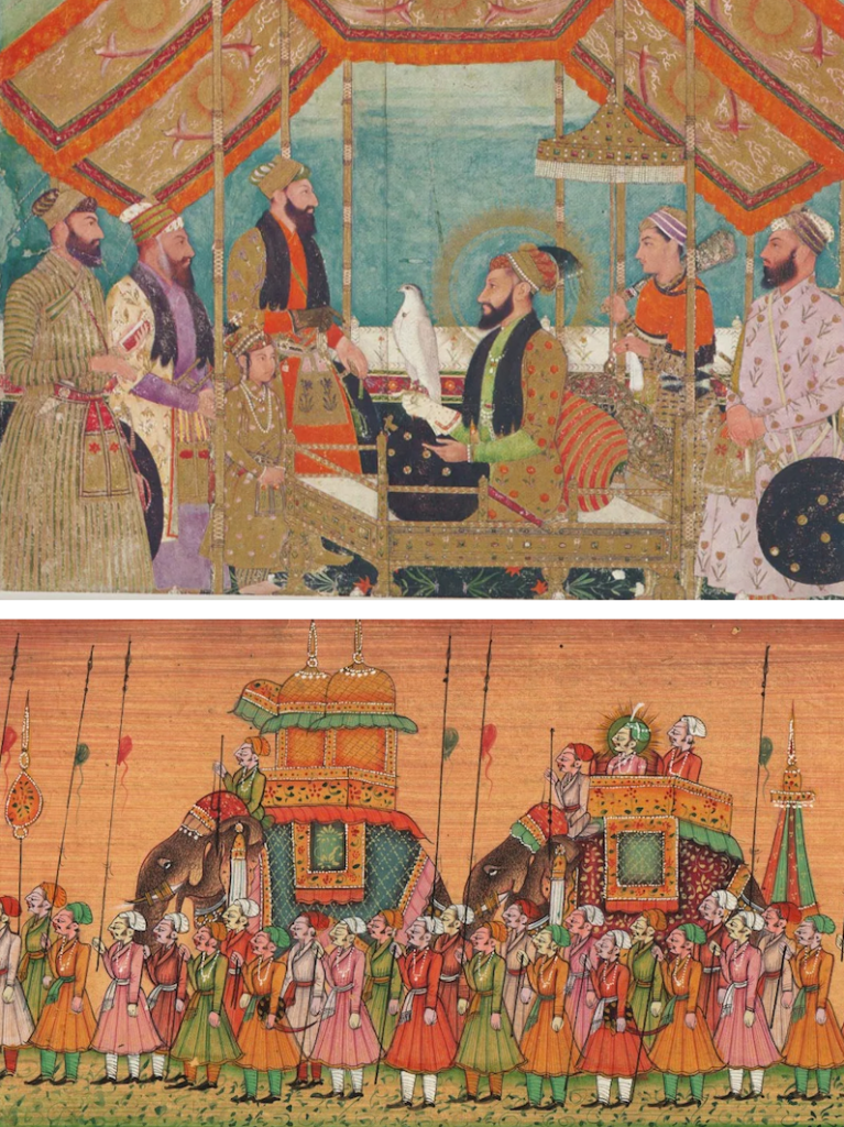 Comparison of Mughal cavalry and British infantry with firearms