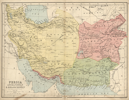 Artistic depiction of Nader Shah’s army looting Delhi
