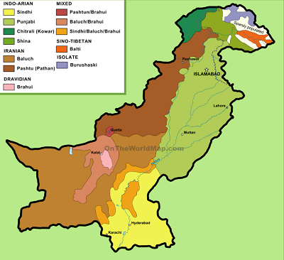 Map of Pakistan showing the new electoral boundaries for the 2025 elections after delimitation.
