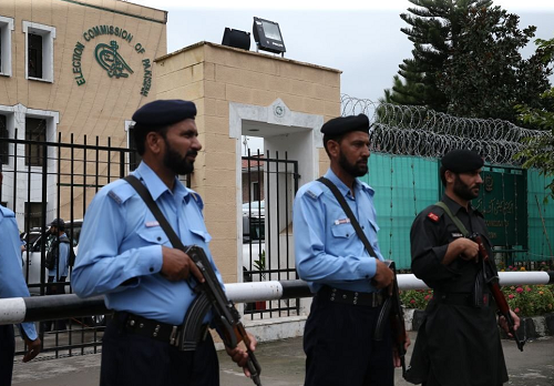 Security and media arrangements for Pakistan's 2025 elections, highlighting pre-poll challenges.