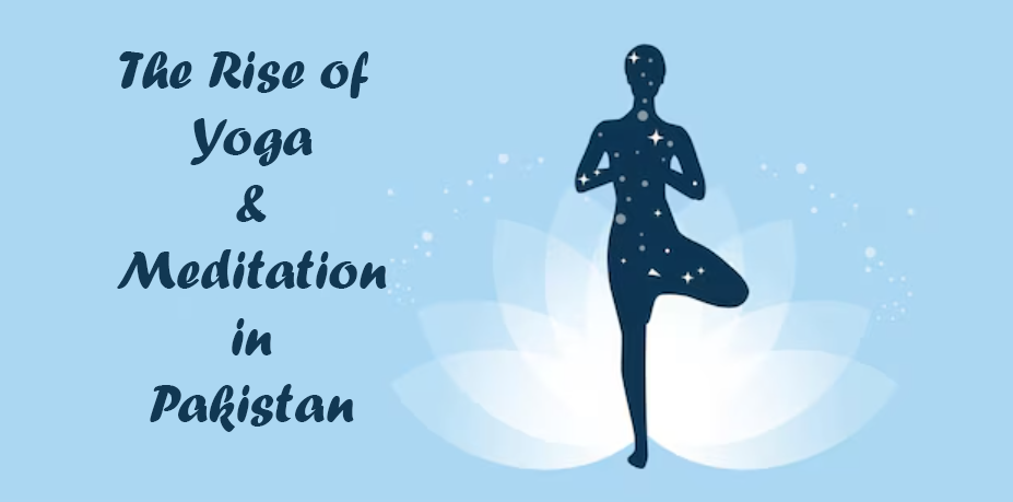 Women practicing yoga at sunrise in Pakistan with scenic mountains in the background