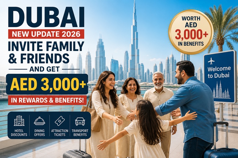 Dubai AED 3,000 rewards for residents inviting family and friends